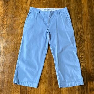 Izod 4 Light Blue Capri Pants Small Medium Work Dress